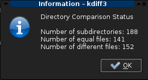 kdiff summary of changes